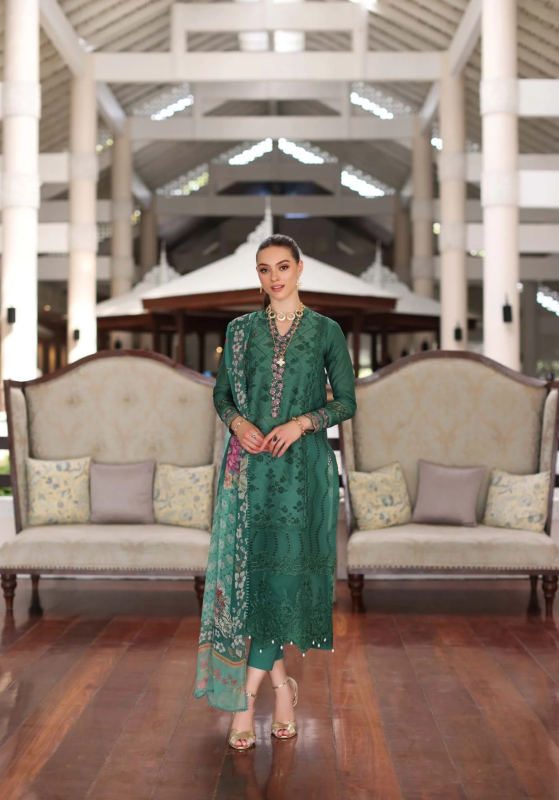 Noor By Saadia Asad - Luxury Chikankari Lawn | 4A