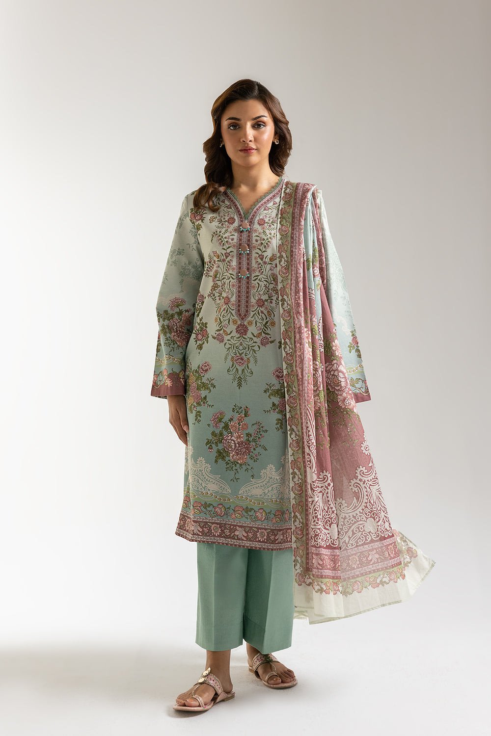 ETHNC Summer Print Collection 25 | LIGHT AQUA E0686/202/615
