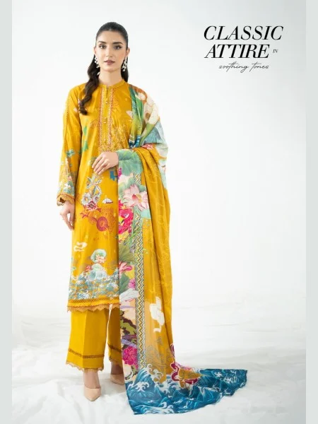 BINAAS LALAM D-01 UNSTITCHED LAWN ''24 COLLECTION