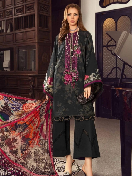 M Prints MB23MPFE 2B By Maria B Fall Edit 2023 Embroidered Cambric Suits Unstitched 3 Piece