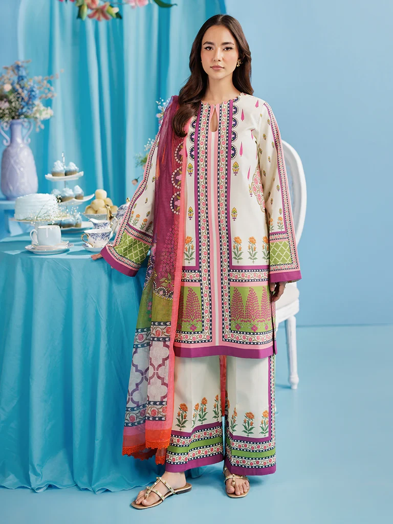 Amal Summer Prints Exclusive 3pcs by Rajbari in Bangladesh D-04