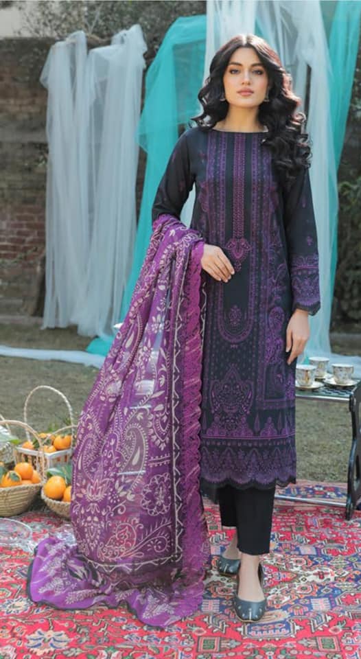 Rang e haya unstitched embroidered GRH2303 A1 3 piece at Shelai