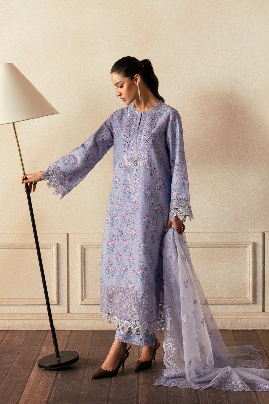 Afrozeh Day Break Unstitched Collection 25 | 9743-Dawn Dusted