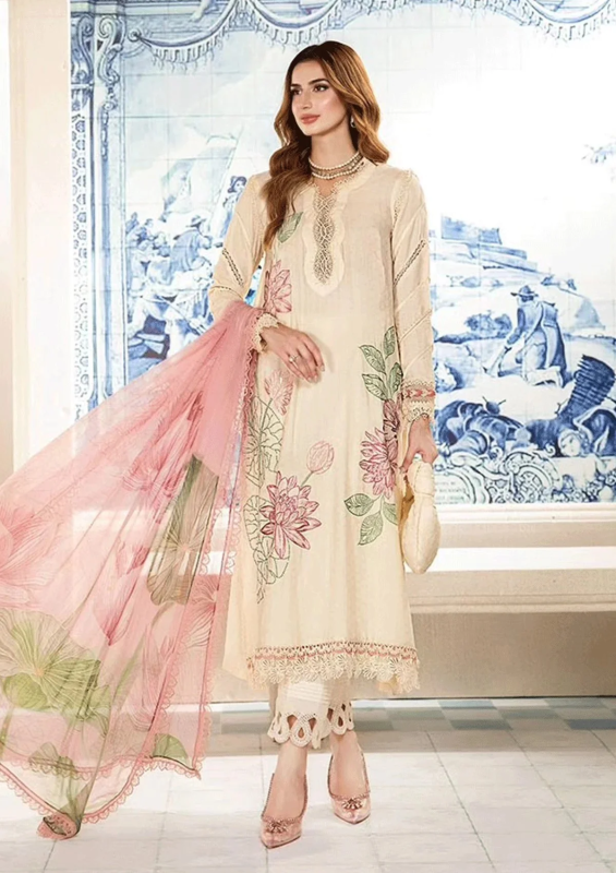 3 Piece Unstitched Printed Suit | MPT-2201-A