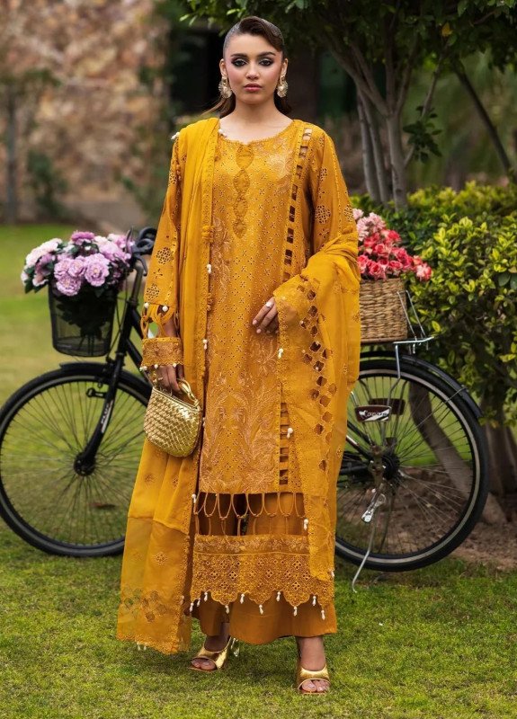 Paras by Pasha Pret Embroidered Lawn PR-17 Marigold Bloom | SHELAI27139