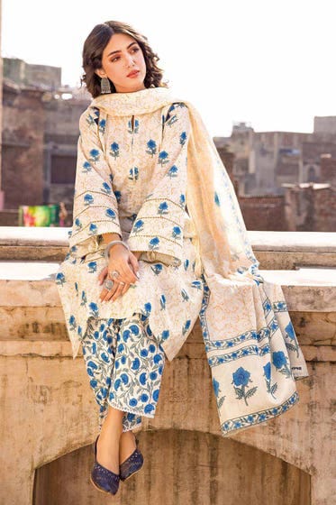 Gul Ahmed unstitched printed lawn CL-32239A 3PC at Shelai