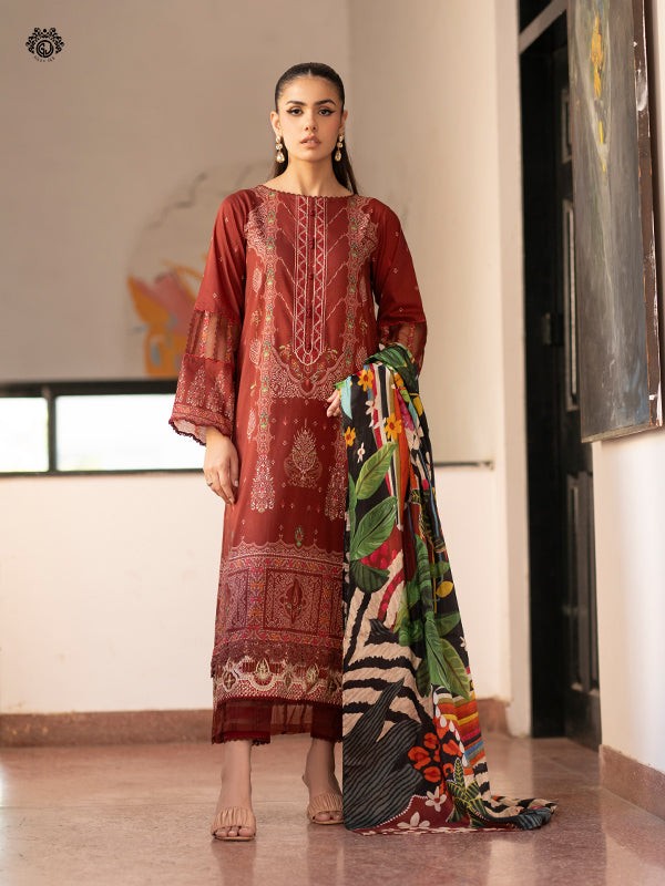 MORJA GMJ2404A7 LUXE LAWN UNSTITCHED ''24 COLLECTION BY GULLJEE
