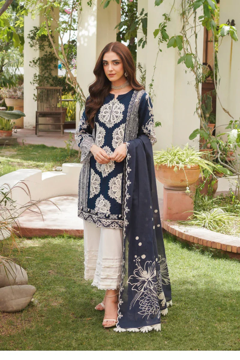 Sapphire 3 Piece | Luxury Lawn | By Manara | ML-01