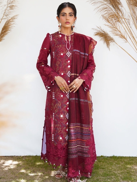 Qalamkar Ruby Rt-07 Qlinekari Lawn Collection 2023