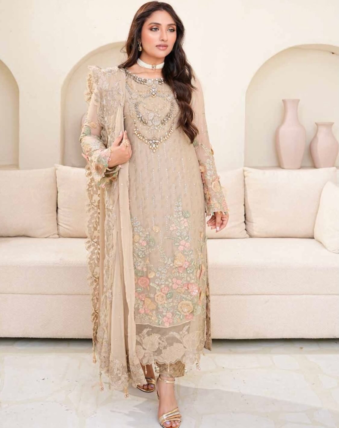 Noor's Dhania Unstitched Collection| D-5