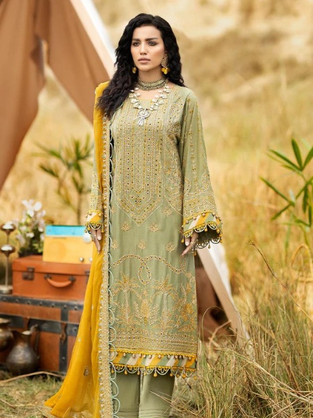 Adans Libas D-6007 Lawnkari Embroidered Lawn Collection at SHELAI