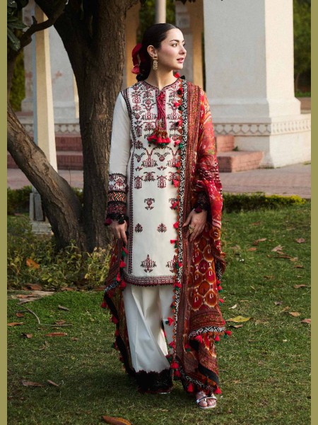 HUSSAIN REHAR FAWN SS LAWN 24 UNSTITCHED 3PCS COLLECTION