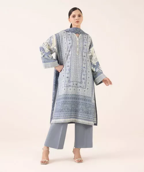 Sapphire | 3 Piece - Printed Lawn Suit | 25V631B