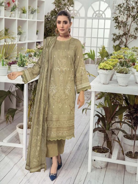 JOHRA Margrate JH-706 Unstitched Embroidered Lawn Collection with Chiffon Dupatta