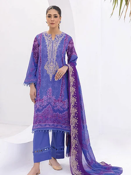 Johra Rever JH-604 Embroidered Digital Printed Lawn and Dupatta