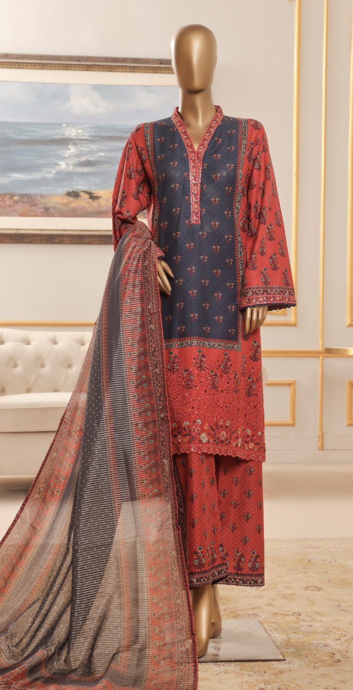 Bin Saeed Stitched Chicken Kary 3 Piece | NB