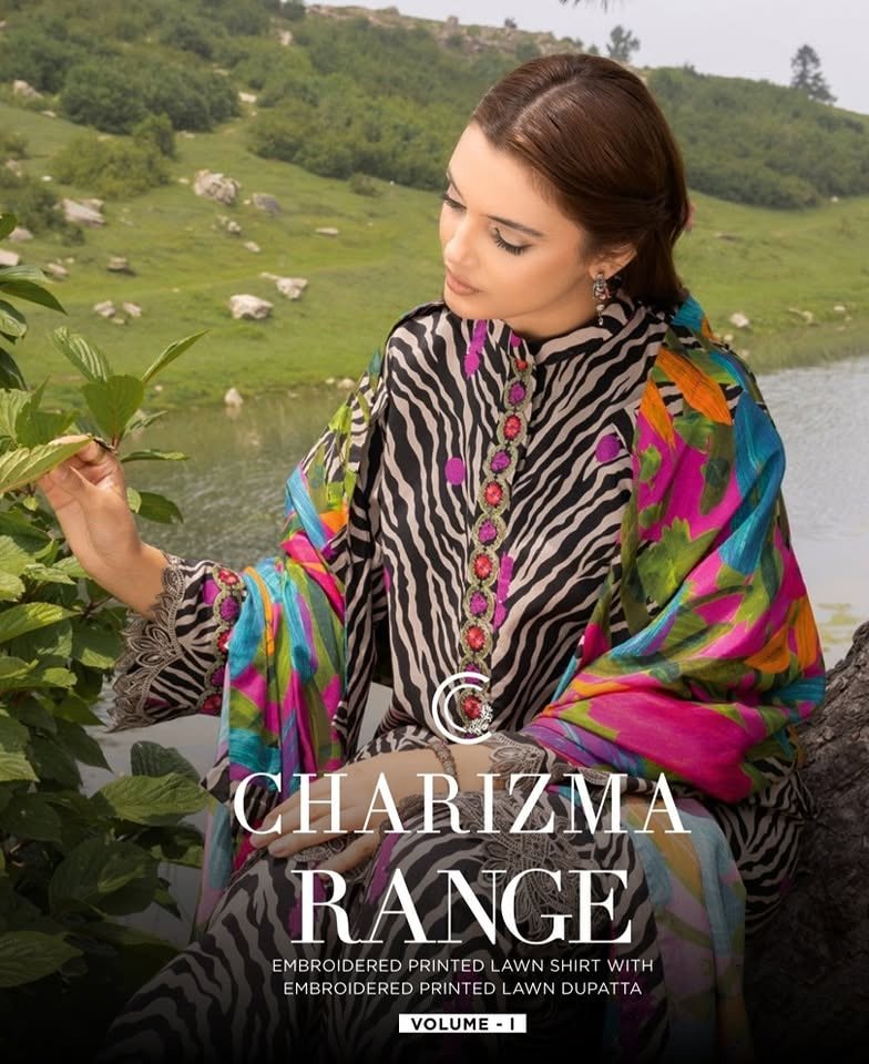 Charizma Range Unstitched Printed Lawn collection 2026