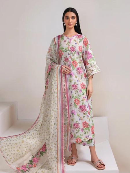 Baroque UF-356 Luxury PRINTED Lawn Collection at Shelai