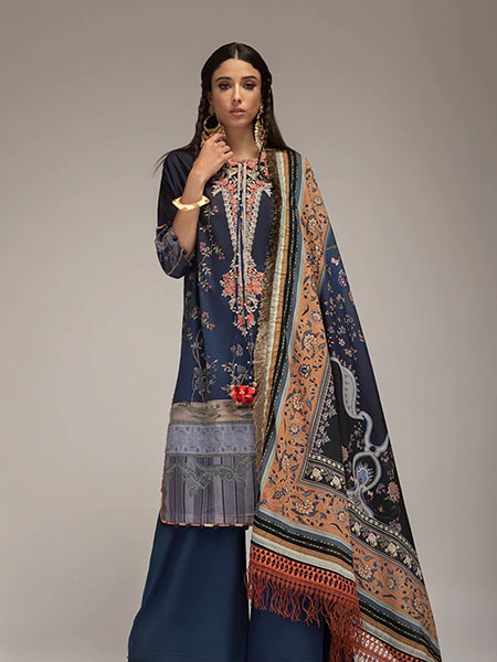 Sobia Nazir Design 4B Printed Lawn Unstitched Suit Three Piece