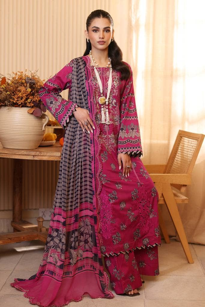 Charizma Reem Embroidered Lawn Chiffon | CRD-09