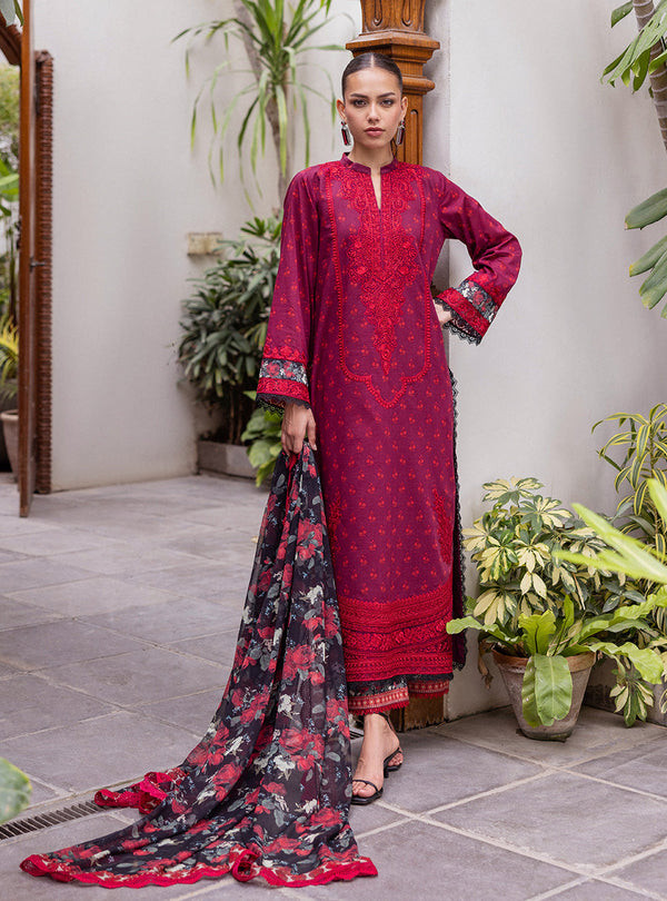Zainab Chottani Tahra Lawn Collection 25 | AYRA-D2-UNS