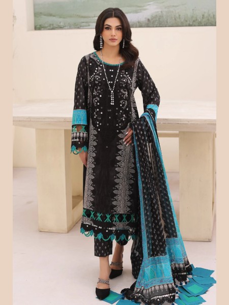 CHARIZMA CN4-002 NARANJI VOL-1 UNSTITCHED 3PCS ''24 COLLECTION