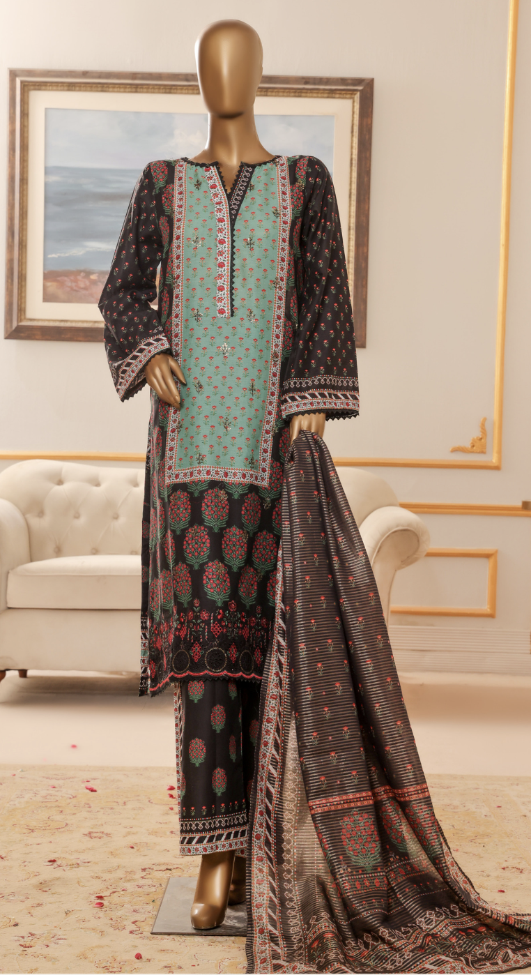 Bin Saeed Stitched Chicken Kary 3 Piece | G