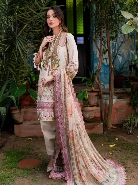 Jade Bliss Lawn Vol-III-20219-B Pakistani Digital Printed Lawn Collection