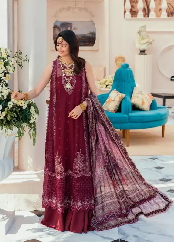 Noor By Saadia Asad Embroidered Chiffon D6 | SHELAI2076