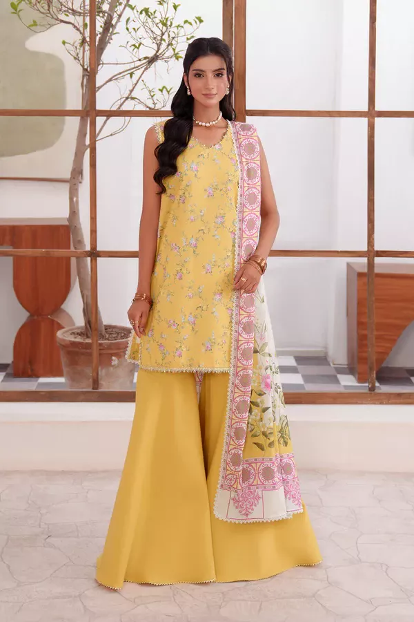 SO KAMAL Printed - 3 Pc Lawn Suit | DPL 4849