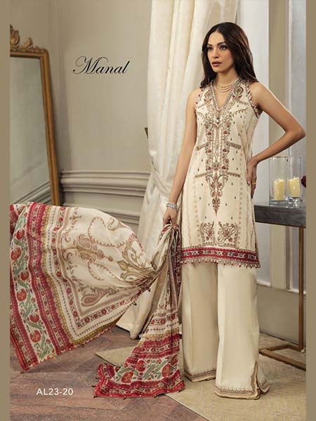 Anaya by Kiran Chaudhry AL23-20 Luxury Festive Lawn Unstitched 3Pc Suit