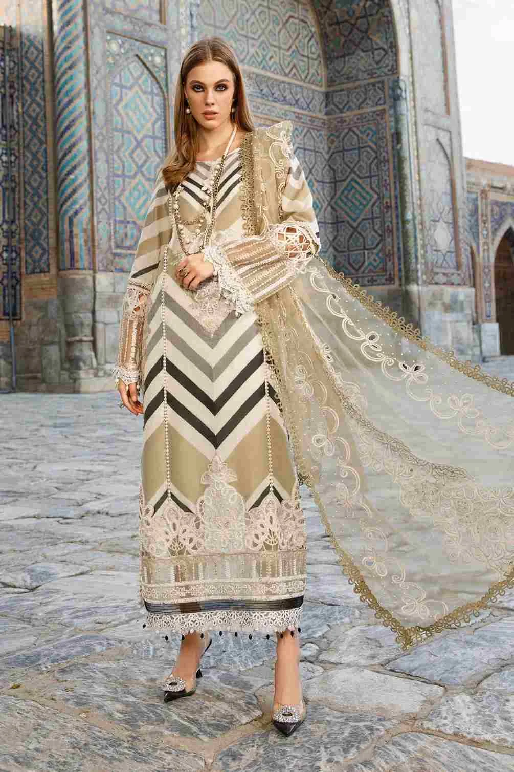 Maria B lawn collection volume-23 14A three piece at Shelai