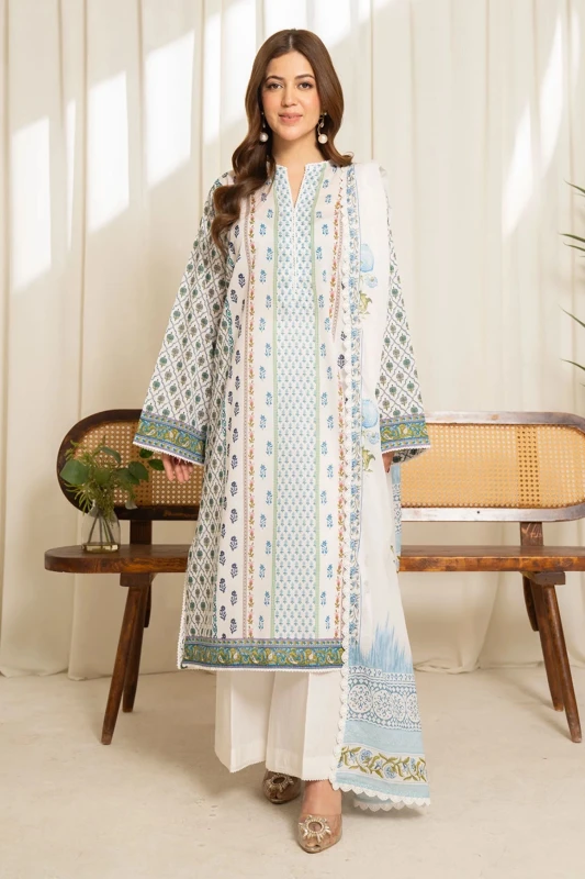 Unstitched 3Pc Printed Lawn Dress Coco | Sule 03