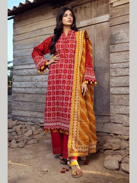 GULAHMED CL-42061 A CHUNRI 3PCS UNSTITCHED COLLECTION