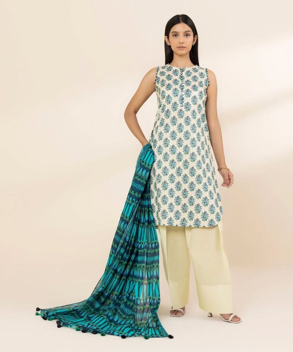 Sapphire | 3 Piece - Printed Lawn Suit | 25V511