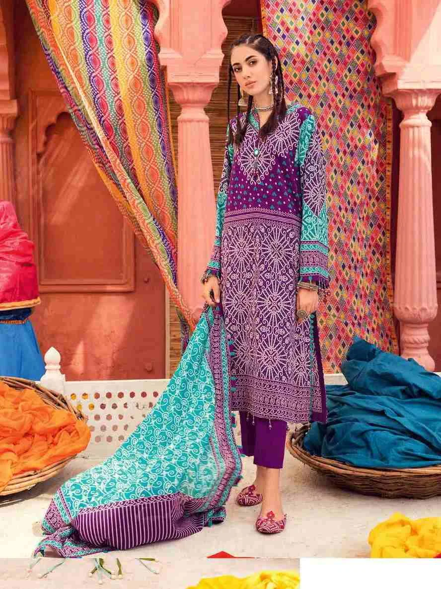 Gul Ahmed CL22212B printed lawn chunri three piece collection