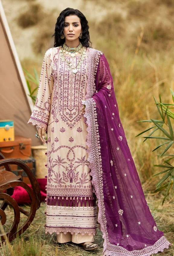 Adans Libas Lawnkari Embroidered Lawn Collection D-6009 | SHELAI27624