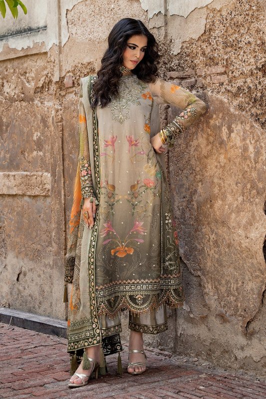 Charizma VASAL Luxury Chiffon Collection | Unstitched Printed Lawn Collection | SHELAI26081749