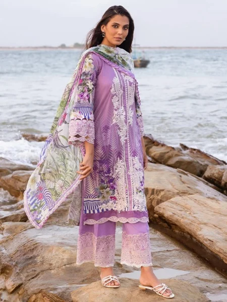 ELAF Signature ESC-06B DREAM SPELL Digital Printed Lawn Shirt with Tissue Silk Dupatta