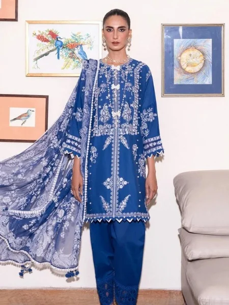 Sana Safinaz Muzlin M232-011B-CJ Summer Volume-02 Collection 2023