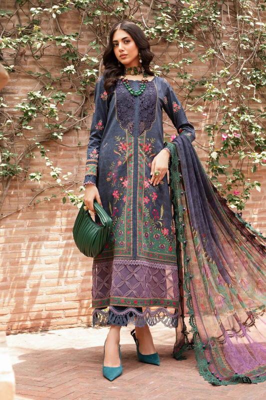 Maria B by M.Prints Embroidered Lawn Suit Unstitched 3 Piece