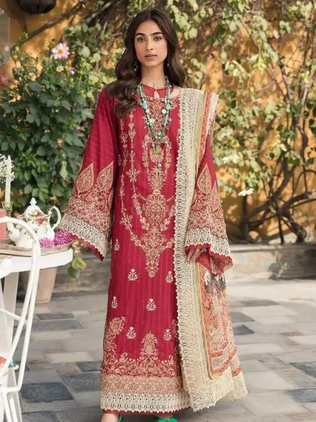 Nilofer Shahid Mademoiselle Luxury Lawn 2023 at Shelai