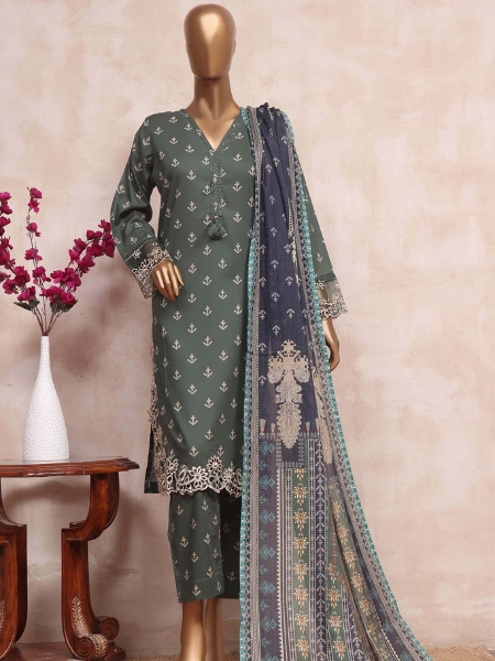 Sada Bahar CW-1251-Green Mid Summer Pret Embroidered Cutwork Collection 2023
