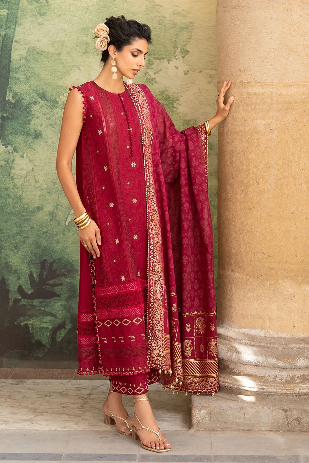 GulAhmed Unstitched Embroidered Lawn | DN-52040