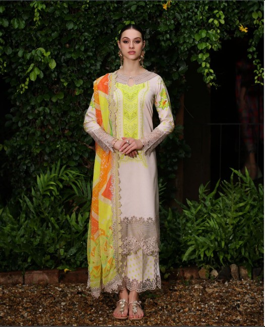 Charizma Rang-E-Bahar CRB5-3 Embroidered Lawn with Chiffon Dupatta and Trouser