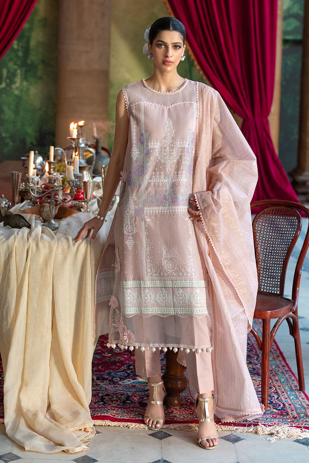 GulAhmed Unstitched Embroidered Lawn | FE-52024