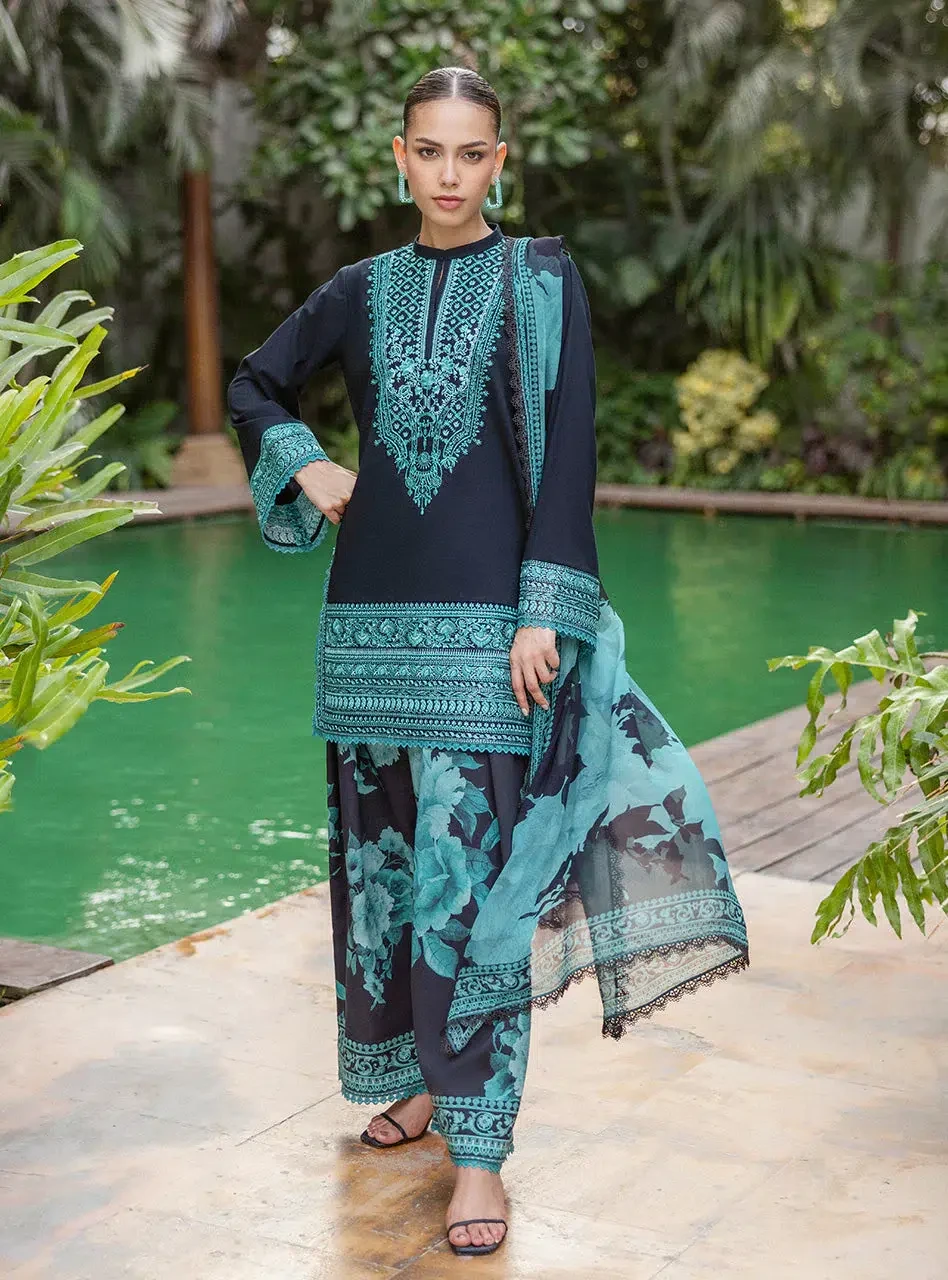 Zainab Chottani Tahra Lawn Collection 25 | RAYA-D10-UNS