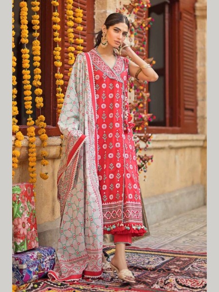 GULAHMED CL-42062 B CHUNRI 3PCS UNSTITCHED COLLECTION