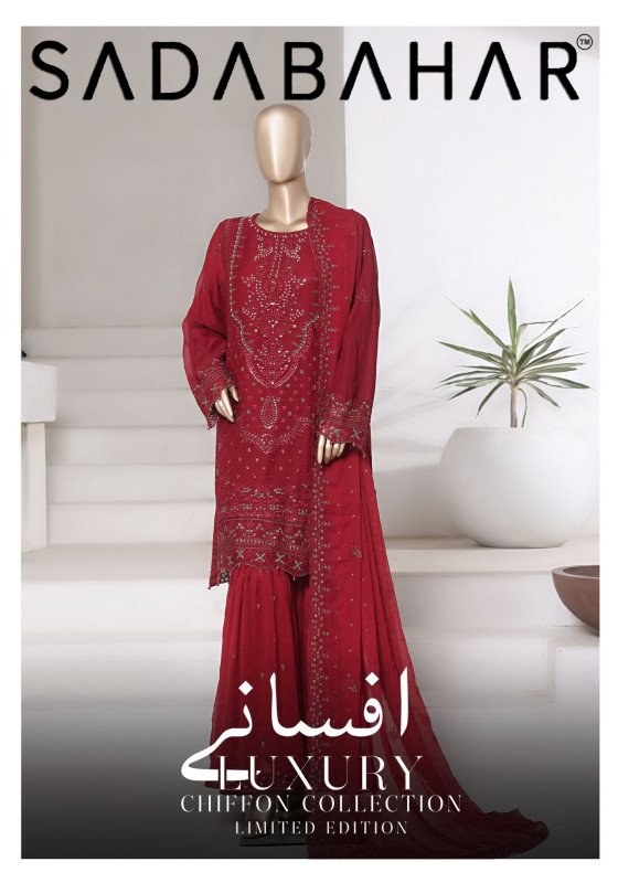 SADABAHAR Afsanay Luxury Chiffon Collection