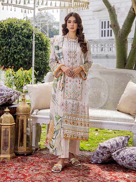 Gull Jee GMSK2301A7 Unstitched Luxury Digital Printed Lawn 3 Pc
